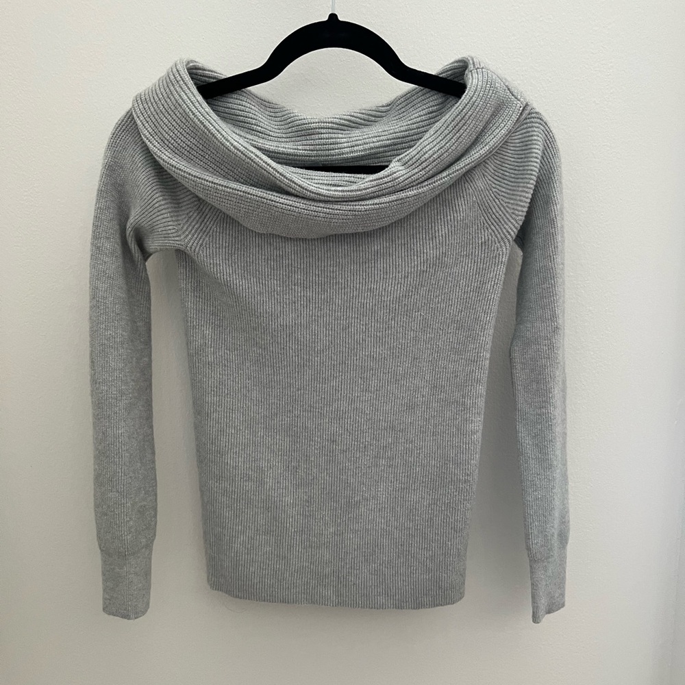 Leith Grey Heather off the shoulder sweater XXS